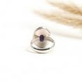 thumbnail image 4 of 925 Silver Ring For Women Amethyst Gemstone Silver Ring Size US 7.5 February Birthstone Handmade Silver Ring Gift For Her 925 Silver Jewelry Oxidised, 4 of 6