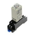 thumbnail image 1 of Power-on Delay Rotary Knob DPDT 1S/5S/10S/30S/60S/3M/5M/10M/30M Timer Timing Time Relay AC H3Y-2 With Base Socket ,Wireless Control, 1 of 6