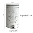 thumbnail image 4 of Vintage Metal Step On Trash Can With Lid 4.5 Gallon Farmhouse Rustic Garbage Can Waste Bin for Kitchen Bathroom Bedroom Porch, 4 of 7