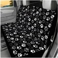 thumbnail image 3 of Binienty Dog Paw Vehicle Seat Covers Front and Backseat with Armrest Pad Headrest Covers Steering Wheel Cover Seat Belt Pads 14 Pack Automotive Interior Set, 3 of 8