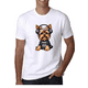 thumbnail image 2 of Playera Blanca Camiseta Estampada Perrito Yorkshire, 2 of 4