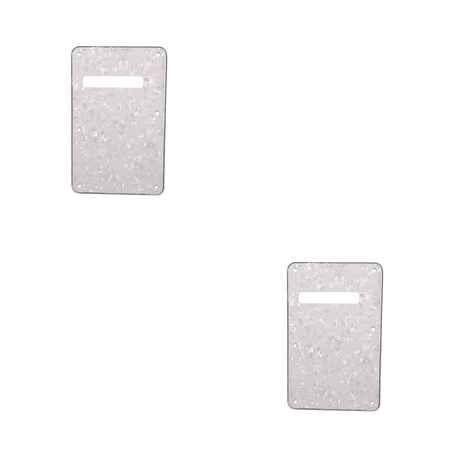Advancent 2 Pieces Modern Style Practical Guitar Convenient Back Stable Cover Scratchplate Backplate Guitar Tremolo Accessories Parts Type2 NO2
