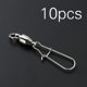 thumbnail image 2 of 10 Uds conector de pesca Pin rodamiento giratorio giratorio con señuelo de anzuelo a presión, 2 of 8