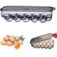 thumbnail image 1 of Caja de huevos Contenedor de almacenamiento de huevos, Bpa, Almacenamiento de huevos apilable con tapa para 16 huevos (), 1 of 5