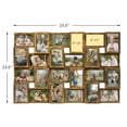 thumbnail image 3 of Hello Laura Rustic 24-Socket Retro Gold Collage Photo Frame 4 x 6 Pictures with Large Family and Friend Decor, 3 of 7