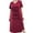 A-DogM Red, variant on Nightgown for Women Plus Size Long Sleepwear Printed Comfy Sleep Shirts 3 Pack (3X)