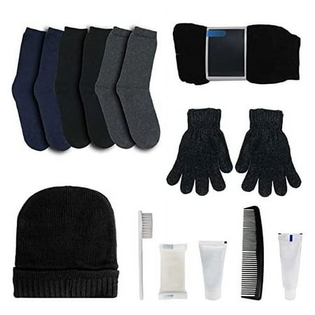 Wholesale 12 Piece Hygiene/ Winter Kit for Homeless, Charity, and Travel