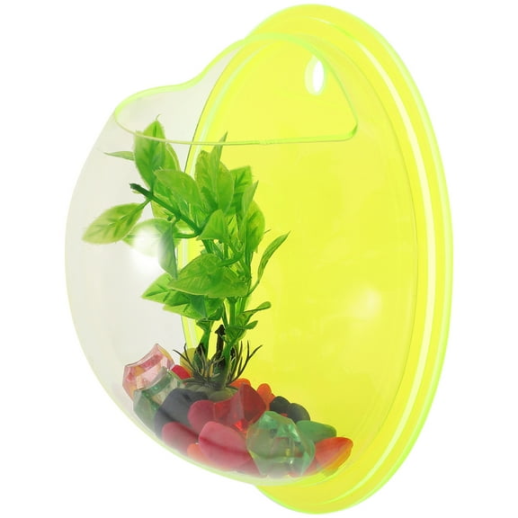unbranded  Fish Tank Bowl Fountain Wall Goldfish Garden Decor Good Decoration