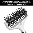 thumbnail image 6 of Orblue Pizza Dough Docker Pastry Roller with Spikes, Pizza Docking Tool for Home & Commercial Kitchen - Pizza Making Accessories that Prevent Dough from Blistering, Black, 6 of 9