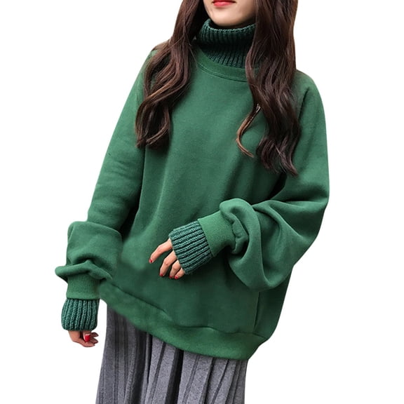 Vedolay Women Sweatshirts Female T-Shirt Workout Tunics Tops Blouses Green,L