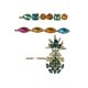 thumbnail image 1 of Juego de pinzas para el pelo con diamantes de imitación a la moda, pasadores de pelo de piña de Color, pasadores de Clip con flequillo de verano de tres piezas para mujer (piña) Feliz Sencillez, 1 of 5