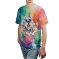thumbnail image 4 of Funny Watercolor Adorable Schnauzer Peeking Through Torn Paper Effect All Over Print 3D Shirt Unisex Merch Miniature Schnauzer Dog Lover - 00026, 4 of 6