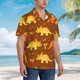 thumbnail image 3 of Fotbe Dinosaurs and Leaves Camisa Hawaiana para Hombre Unisex – Camisa Casual de Verano con Botones de Manga Corta de Algodón y Lino,X-Large, 3 of 7