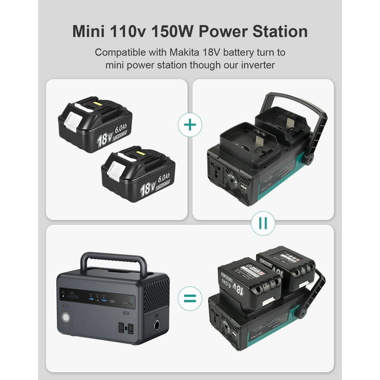 Emergency Portable Power Station from Makita Tool Replacement Battery