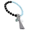 thumbnail image 4 of Pulsera s con de turquesa Pulsera de de + negro jinwen Pulseras del grano de la borla, 4 of 7