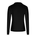 thumbnail image 6 of Uootdi Early Fall Fashion Womens Long Sleeve Polo Shirts for Women Tops V Neck Cable Gift Knit Sweaters Winter Trendy Outfits, 6 of 7