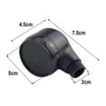 thumbnail image 4 of For Wash Face Basins Salon Shampoo Nozzle Shampoo Bed Shower Head Barber Shop Versatile Usage Easy Installation Black, 4 of 8