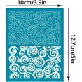 thumbnail image 3 of 4x5 Inch Irregular Curves Pattern Clay Stencils Abstract Swirls Silk Screen for Polymer Silk Screen Stencils Mesh Transfer Stencils Circles Mesh Stencil for Polymer Clay Jewelry Making, 3 of 9
