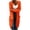 Orange, variant on Winter Hooded Cardigan Sweater Coat Women Oversized Chunky Knit Open Front Long Outwear