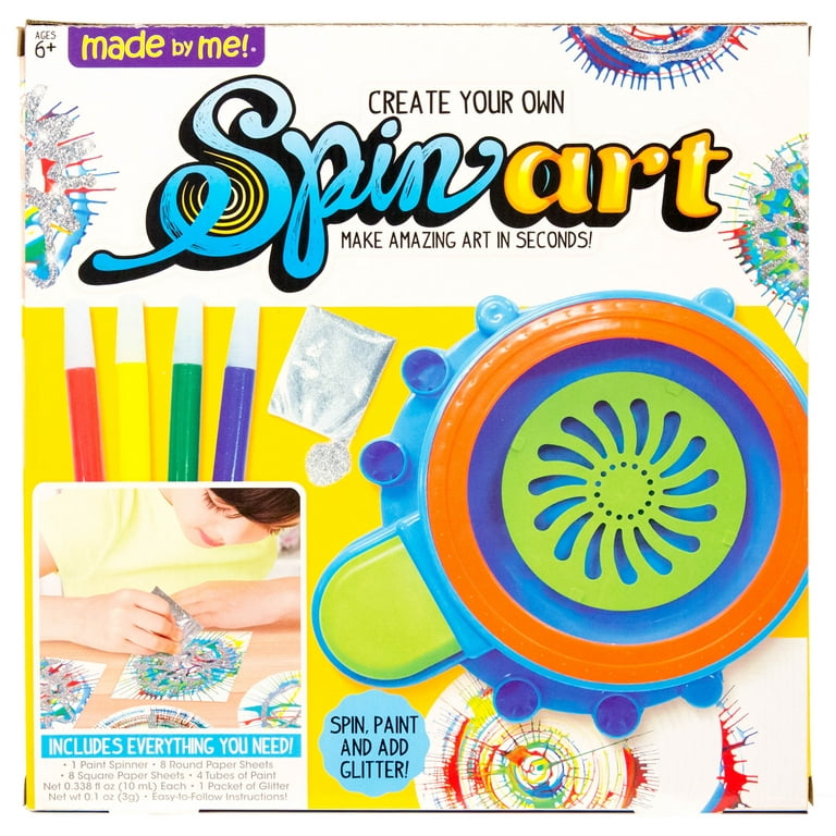 Spin Art on Canvas and Watercolor Paper Fast Fun Easy