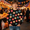 thumbnail image 2 of RUTAYY Boys Crewneck Sweatshirt Halloween Pumpkin Graphic Kids Pullover Fall Winter Kids Casual Party Wear, Black, 2 of 4