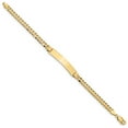 thumbnail image 2 of 14K Yellow Gold bracelet ID Curb 8 in 7 mm 6.5 Link Bracecet, 2 of 3