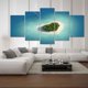 thumbnail image 3 of Ounissouiy Island Sunshine Peace Beach 5 uds Modular lienzo impreso póster Artesanía Amor Talla 2, 3 of 6
