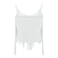 thumbnail image 6 of SNKSDGM Female Womens Tank Tops Dressy Casual Short Womens White Tank Top with Built in Bra Women Tie Front Lace Top Neck Tank Sexy Going Out Tops Backless Cute Summer Flowy Vest Shirt M, 6 of 9