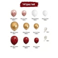 thumbnail image 4 of 141Pcs Burgundy, Rose Gold & Gold Balloon Garland Arch Kit - Burgundy, Metallic Gold, Rose Gold & White Latex Balloons for Wedding, Bridal Shower & Birthday Party Decorations, 4 of 6
