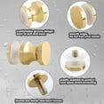 thumbnail image 3 of Shower Glass Door Handle,Sliding Shower Doors Knob,One Sided Pull Hardware Replacement Parts for Bathroom Glass Doors, Gold, 3 of 6