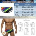 thumbnail image 6 of Gubotare Men's Swimwear Bikini Solid Swimming Briefs Low Waist Drawstring (Black,M), 6 of 7