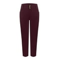 thumbnail image 5 of RPVATI Womens Hyper Ultra Stretch Comfy Pants Colored Mid-Rise Skinny Jean Juniors Jegging Purple XXL, 5 of 7