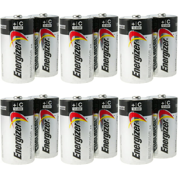 12 Energizer Max Size C Long Lasting Alkaline Batteries Pack Lot Exp