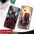 thumbnail image 5 of Funda de Deadpool divertida de Marvel para Apple iPhone, 15, 14, 13, 12, 11, Mini, XS, XR, X, 6S, 6 Pro, Max Plus, cubierta negra, 5 of 5