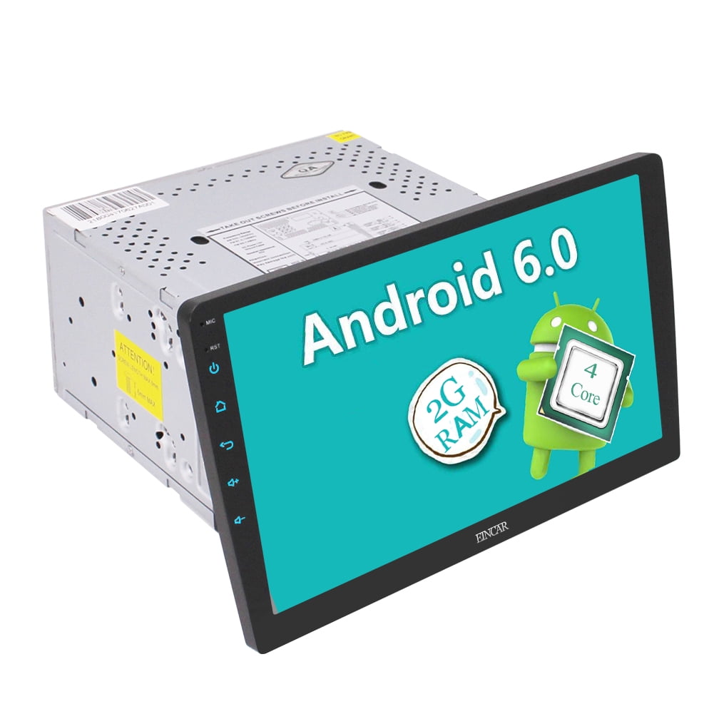 10.1'' Bluetooth Autoradio Android 6.0 GPS Sat Navi 3G/4G WIFI Touchscreen 1 DIN