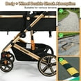 thumbnail image 5 of Vomeast Baby Stroller, Foldable Aluminum Alloy Stroller with Reversible, Travel Stroller for Newborn Infant, Black, 5 of 11