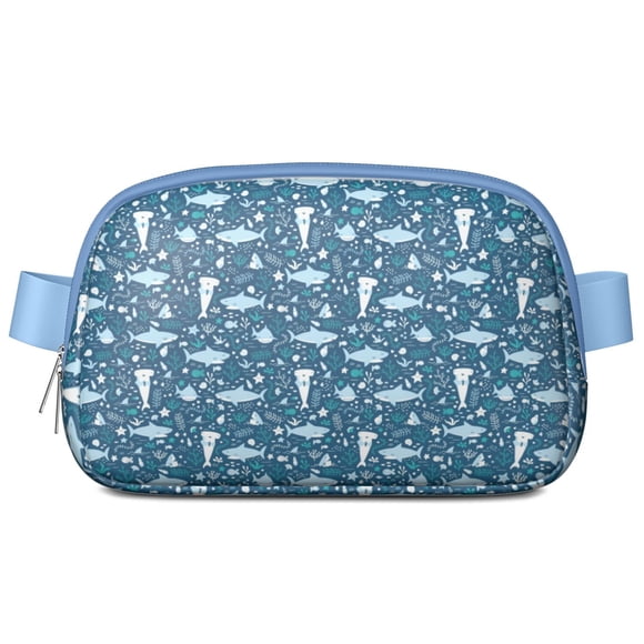 Sac Banane sous-Marin Cartoon & Sac de Taille Ajustable Imperméable avec Design Requin & Poisson, Cadeau Parfait pour Enfants & Fans d'Océan
