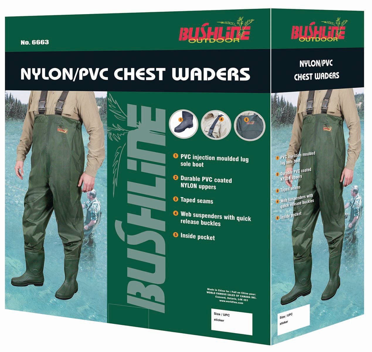 Bushline Nylon/PVC Chest Wader