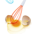 thumbnail image 4 of Batidor de huevos con mango de calabaza y mango de acero inoxidable, utensilios de cocina para hornear MFZFUKR CPB-US-YYM766-4, 4 of 5