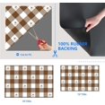 thumbnail image 4 of Dish Drying Mat for Kitchen Counter,Brown Buffalo Check Plaid Coffee Bar Mat with Spill Protection for Dishes,Coffee Maker,Hide Stain Rubber Backed Absorbent Draining Mat Under Dish Rack(12x19 IN), 4 of 5