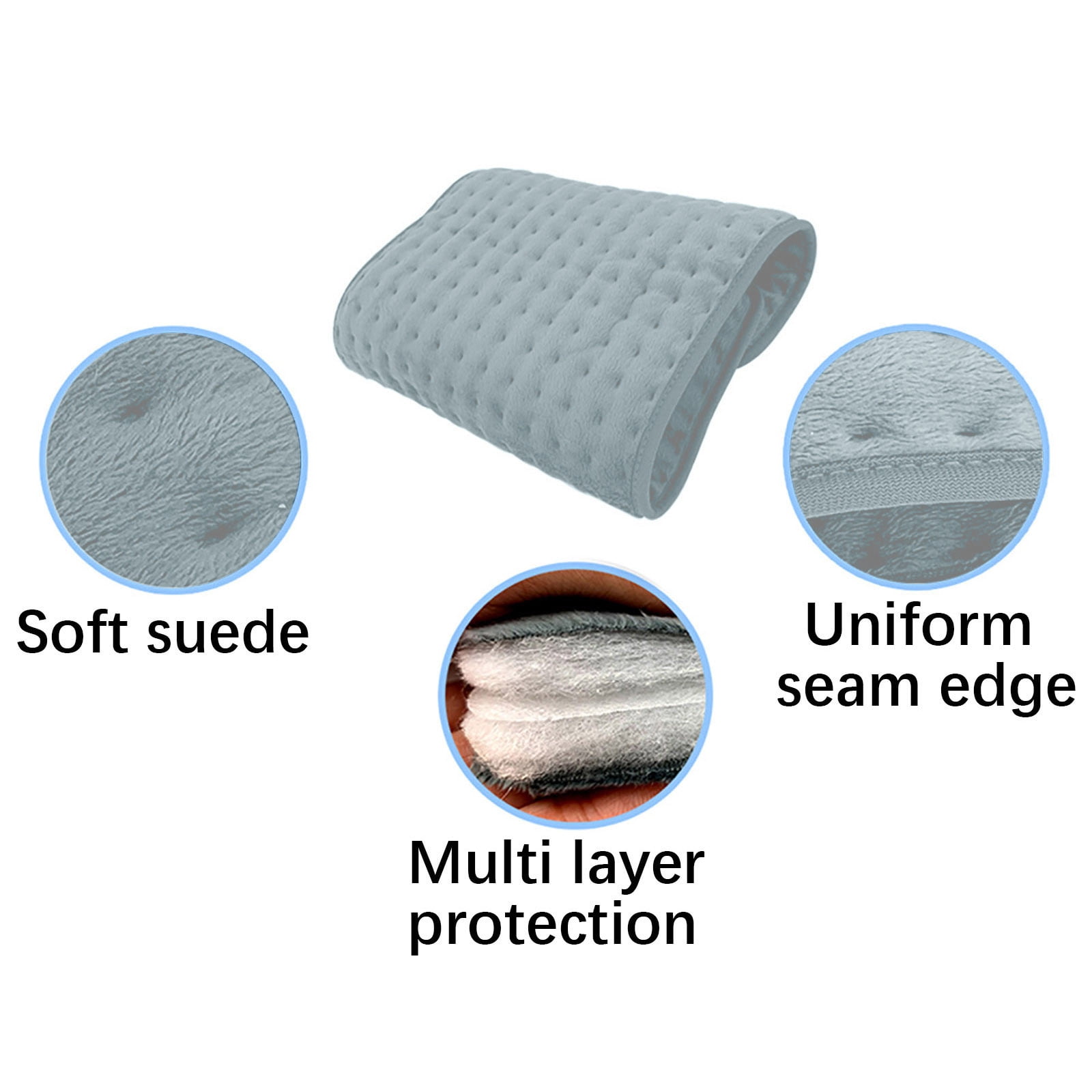 AuroraX Small Electric Blanket Dual Control Heated Blanket,24"x12" Warm and Soft Heated Throw with 6 Heating Levels and 4 Timer Settings,Gifts for Grandma