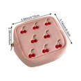 thumbnail image 2 of Cherry Embroidery Coin Purse PU Leather Trend Short Zipper Wallet Women Cute Mini Wallet Simple Fashion Wallets, 2 of 7