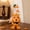 Hallowmas 10Inch, variant on Porch Goose,Large Porch Goose Statue,14×8 Inch Gooses Statue Resin Hollow Plastic Garden Gooses Withstones Base With Sand-Fillable Designs For Patio,Entryway.