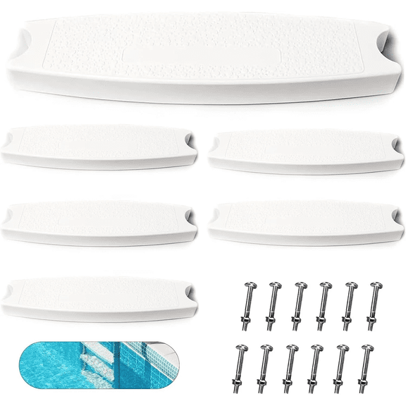 6pcs Universal Swimming Pool Molded Plastic Replacement Ladder Rung Steps