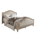 thumbnail image 4 of Home Design Hilton Queen Platform Bed Frame with Foam-Padded Headboard and Nailhead Trim, Antique Gray/Warm Gray, Easy Assembly, 4 of 10