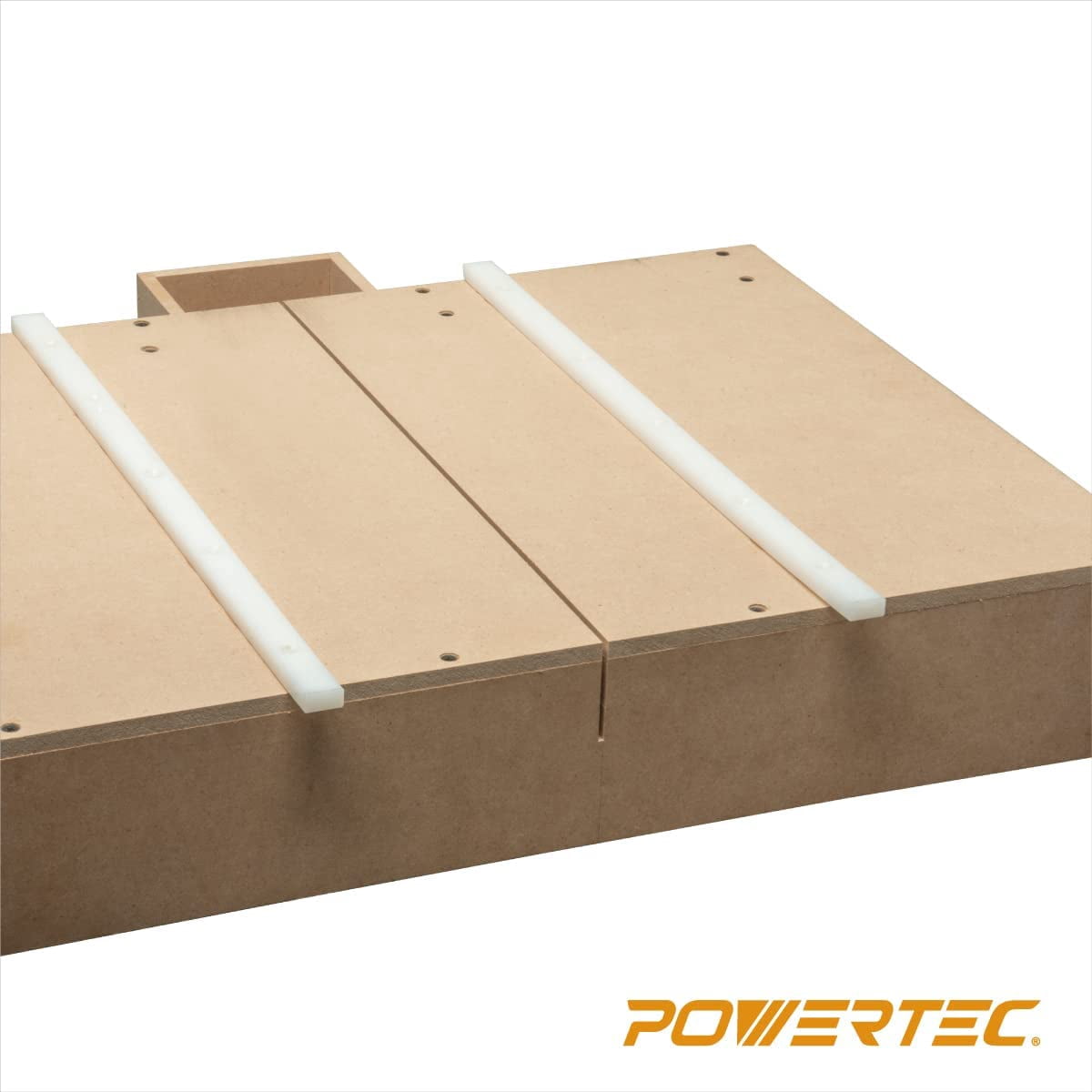 POWERTEC Table Saw Sled Kit w/ 12” T Track, 19” HDPE Miter Bar, Knob, Bolt & Screws Set for DIY Tablesaw Crosscut Sled, Fits 3/4" x 3/8" Miter Slot on Table Saws Wood Working & Accessories (71673)