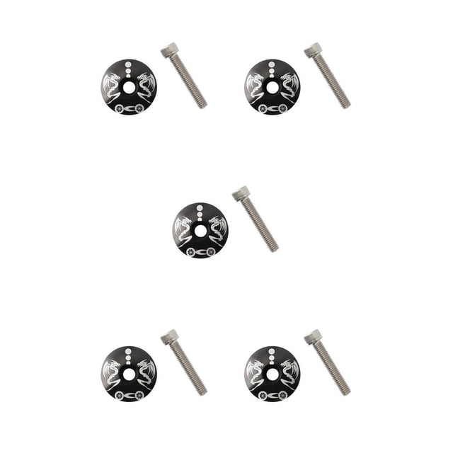 QualitChoice Couvercle de Casque à Roulement MUQZI Ensemble de Bol en Alliage d'Aluminium Capuchon Supérieur de Vélo de Route Remplacement Réparation Accessoire Type 4 5Ensemble