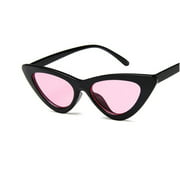 Retro Vintage Cateye Sunglasses for Women Clout Goggles Plastic Frame Glasses