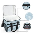 thumbnail image 6 of FORMRS Insulated Cooler Bag 24 Cans Capacity Soft Leakproof Lunch Box with Side Pockets, Gray Snowflake, 6 of 7