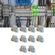 thumbnail image 3 of 10 Piezas Terminales de Abrazadera de Bloque de Cables Conectores Eléctricos de Cableado Rápido de 3 Entradas Y 9 Salidas LT-933 05-40 Mm² ANGGREK Otros, 3 of 8